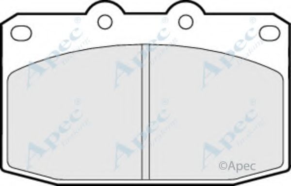 Комплект тормозных колодок, дисковый тормоз APEC braking PAD699