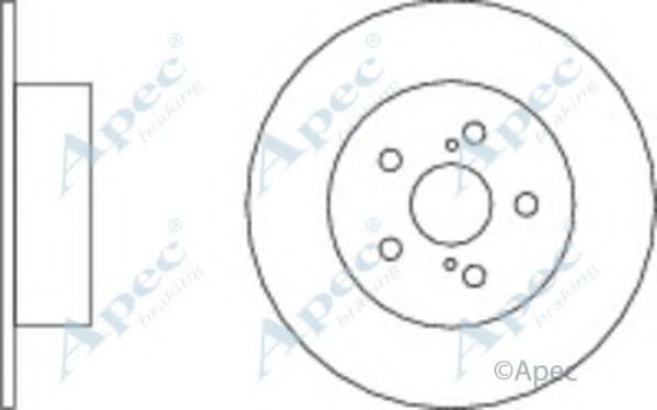 Тормозной диск APEC braking DSK2287