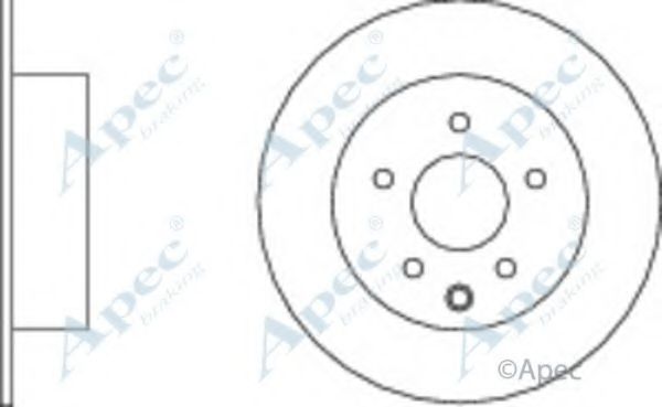 Тормозной диск APEC braking DSK2555