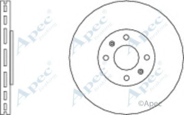 Тормозной диск APEC braking DSK2301