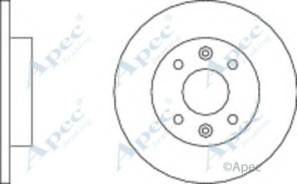 Тормозной диск APEC braking DSK179