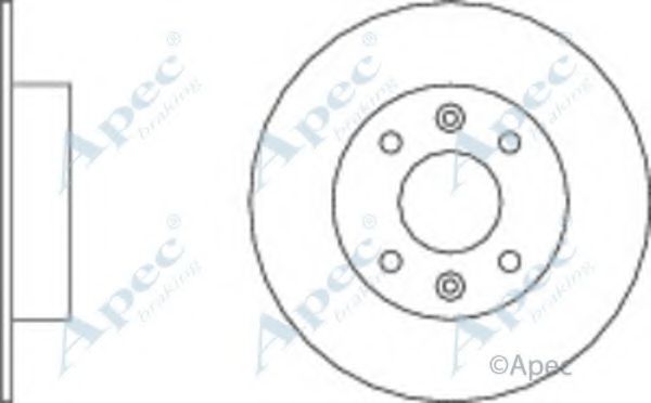 Тормозной диск APEC braking DSK184