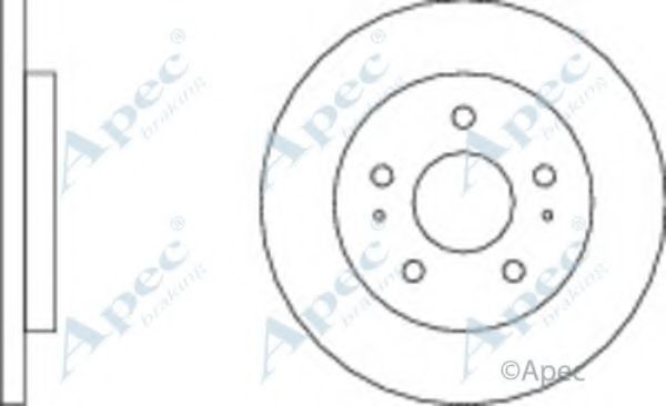 Тормозной диск APEC braking DSK2155
