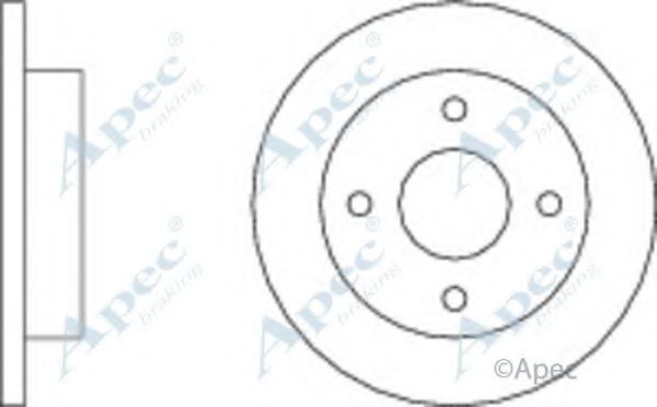 Тормозной диск APEC braking DSK219