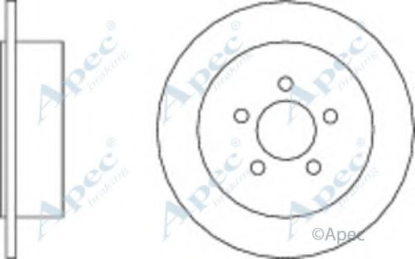 Тормозной диск APEC braking DSK2641