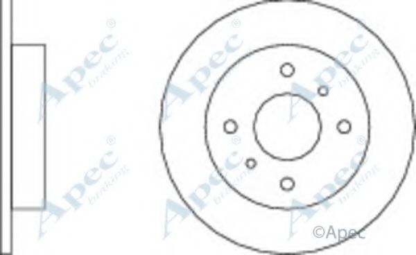 Тормозной диск APEC braking DSK641