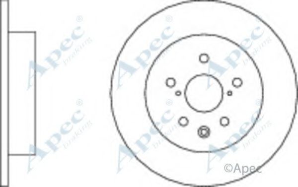 Тормозной диск APEC braking DSK3039