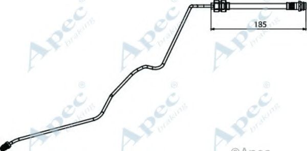 Тормозной шланг APEC braking HOS3922