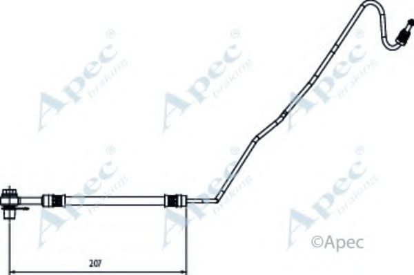 Тормозной шланг APEC braking HOS4137