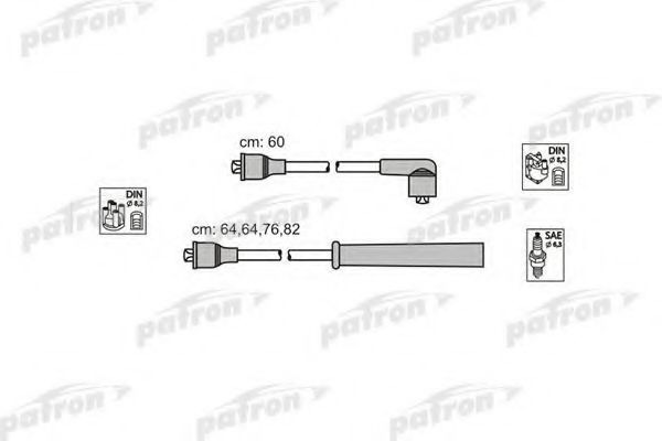 Комплект проводов зажигания PATRON PSCI1007
