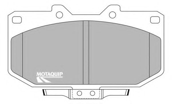 Комплект тормозных колодок, дисковый тормоз MOTAQUIP LVXL610