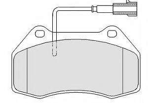 Комплект тормозных колодок, дисковый тормоз MOTAQUIP LVXL1416
