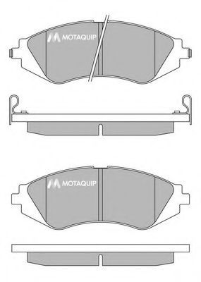 Комплект тормозных колодок, дисковый тормоз MOTAQUIP LVXL222