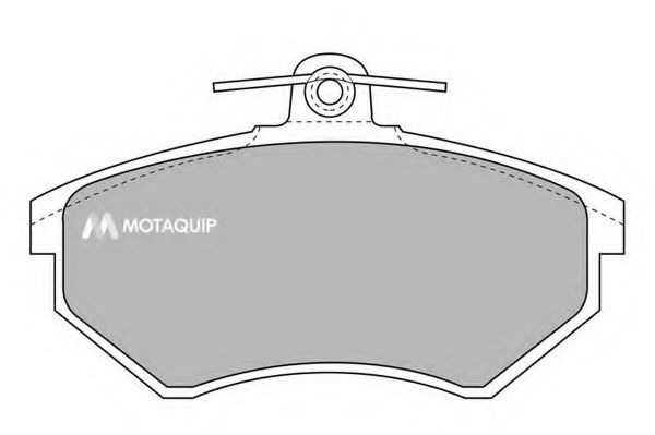 Комплект тормозных колодок, дисковый тормоз MOTAQUIP LVXL655