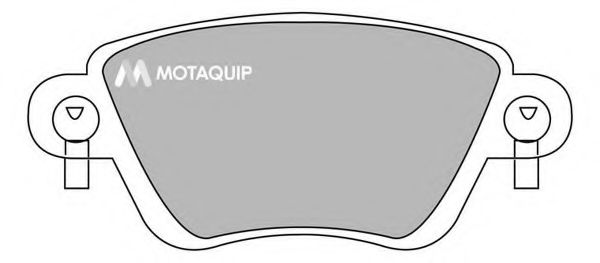 Комплект тормозных колодок, дисковый тормоз MOTAQUIP LVXL997