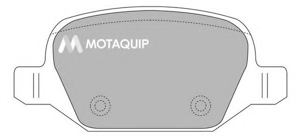 Комплект тормозных колодок, дисковый тормоз MOTAQUIP LVXL1164