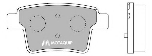 Комплект тормозных колодок, дисковый тормоз MOTAQUIP LVXL1261