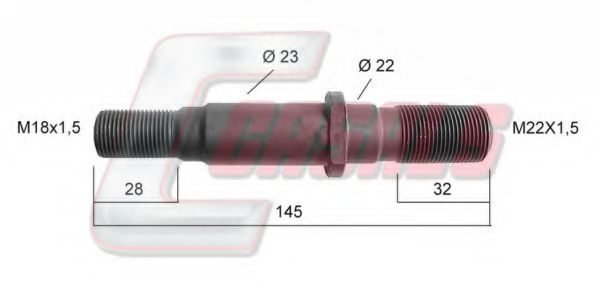 Болт крепления колеса CASALS 21109