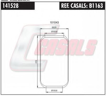 Кожух пневматической рессоры AIRTECH 341528