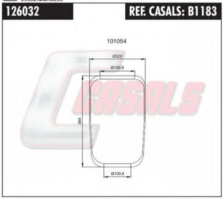 Кожух пневматической рессоры FA1 C289