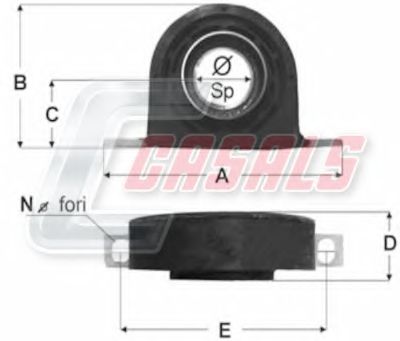 Подвеска, карданный вал CASALS ST9