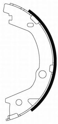 Комплект тормозных колодок, стояночная тормозная система HELLA PAGID 8DA 355 050-141