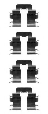 Комплектующие, колодки дискового тормоза HELLA PAGID 8DZ 355 205-371