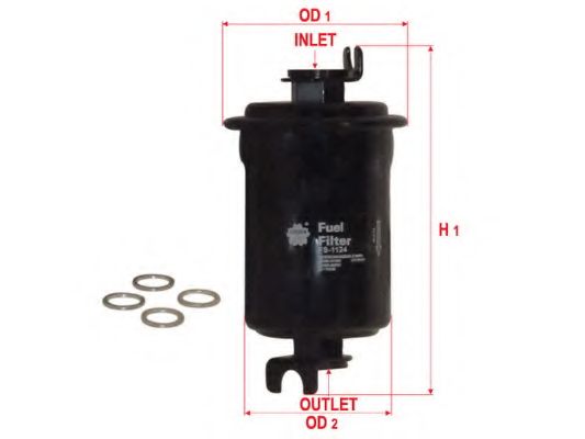 Топливный фильтр SAKURA  Automotive FS-1124