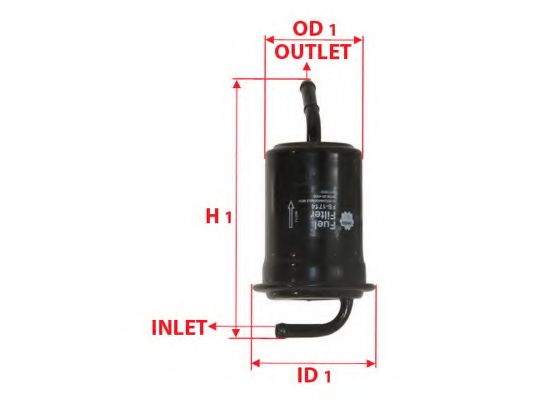 Топливный фильтр SAKURA  Automotive FS-1714