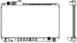 Радиатор, охлаждение двигателя SAKURA  Automotive 1271-0204