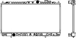 Радиатор, охлаждение двигателя SAKURA  Automotive 1320-0112