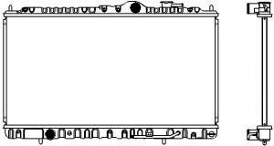 Радиатор, охлаждение двигателя SAKURA  Automotive 1320-0113