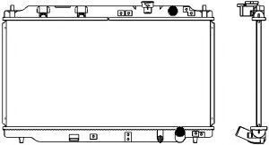 Радиатор, охлаждение двигателя SAKURA  Automotive 2071-1001