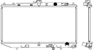 Радиатор, охлаждение двигателя SAKURA  Automotive 2211-1002