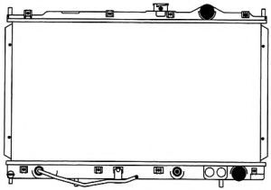 Радиатор, охлаждение двигателя SAKURA  Automotive 2322-1006