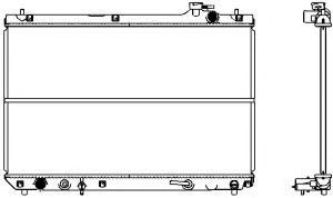 Радиатор, охлаждение двигателя SAKURA  Automotive 2461-1004