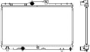 Радиатор, охлаждение двигателя SAKURA  Automotive 2461-1008