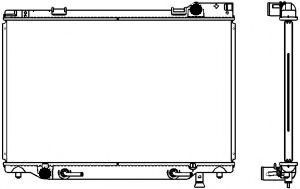 Радиатор, охлаждение двигателя SAKURA  Automotive 2462-1004