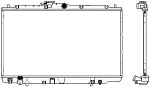 Радиатор, охлаждение двигателя SAKURA  Automotive 3071-1007