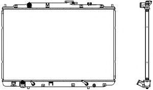 Радиатор, охлаждение двигателя SAKURA  Automotive 3071-1009
