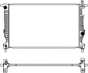 Радиатор, охлаждение двигателя SAKURA  Automotive 31317001