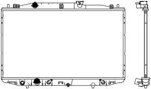 Радиатор, охлаждение двигателя SAKURA  Automotive 3211-1035