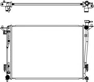 Радиатор, охлаждение двигателя SAKURA  Automotive 3221-8506