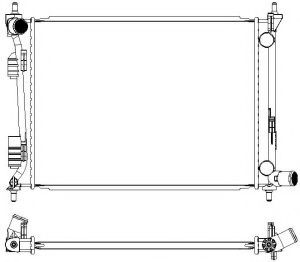 Радиатор, охлаждение двигателя SAKURA  Automotive 3221-8512