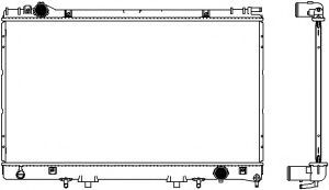 Радиатор, охлаждение двигателя SAKURA  Automotive 3271-1002