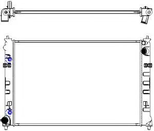 Радиатор, охлаждение двигателя SAKURA  Automotive 3301-1015