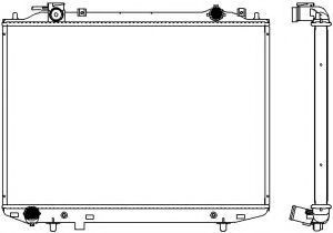 Радиатор, охлаждение двигателя SAKURA  Automotive 3301-1038
