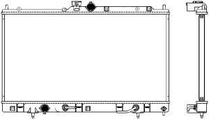 Радиатор, охлаждение двигателя SAKURA  Automotive 3321-1022