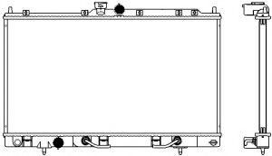 Радиатор, охлаждение двигателя SAKURA  Automotive 3321-1023