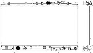 Радиатор, охлаждение двигателя SAKURA  Automotive 3321-1026